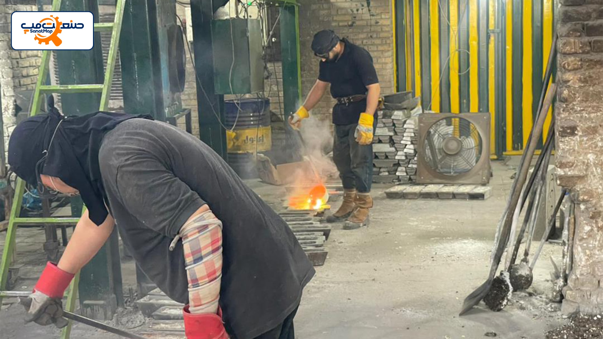 تصویر کارخانه ذوب فلزات بوالحسنی